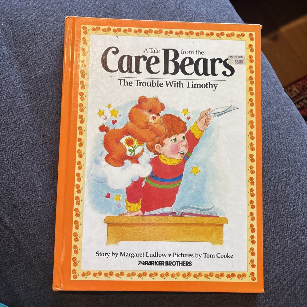 VINTAGE The Care Bears 'The Trouble with Timothy' Hardcover Book